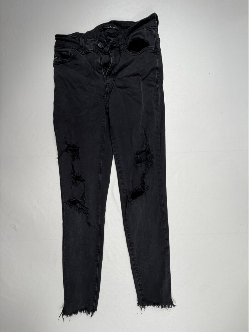 KanCan Black Distressed Skinny Jeans Size 26